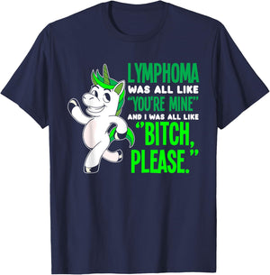 Unicorn Cancer Survivor Non-Hodgkin Lymphoma Awareness T-Shirt - T-Shirt | Navy