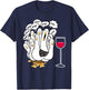 Seagull Wine Funny Bird Lover Drinking Enthusiast Women Gift T-Shirt - T-Shirt | Navy