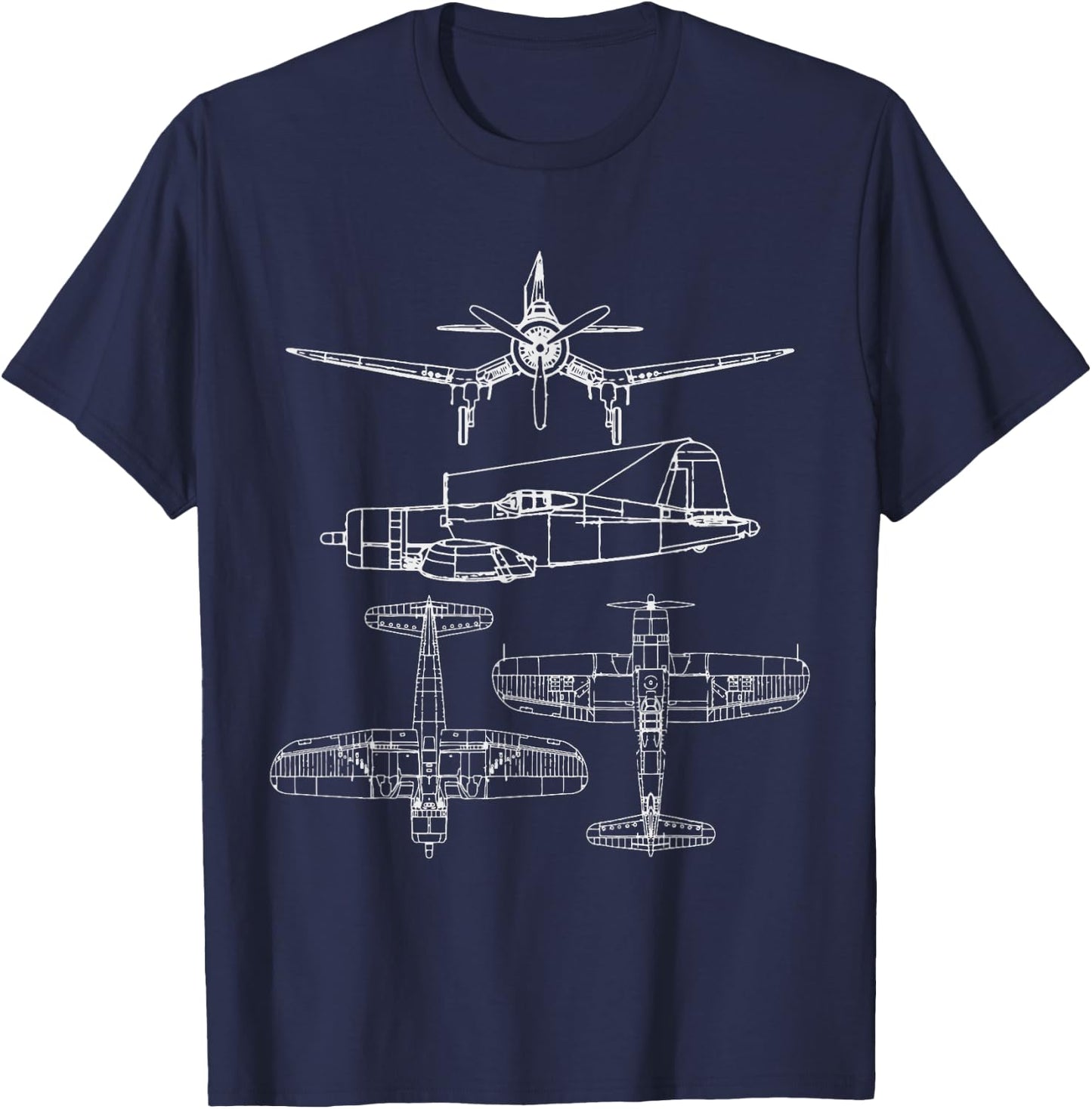 Corsair F4U T-Shirt - T-Shirt | Navy