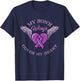 My Son's Wings Cover My Heart Overdose Awareness T-Shirt - T-Shirt | Navy