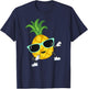 Dabbing pineapple wearing sunglasses funny pool party gift T-Shirt - T-Shirt | Navy
