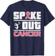 Spike Out Breast Cancer Volleyball Awareness Women Men Kids T-Shirt - T-Shirt | Navy