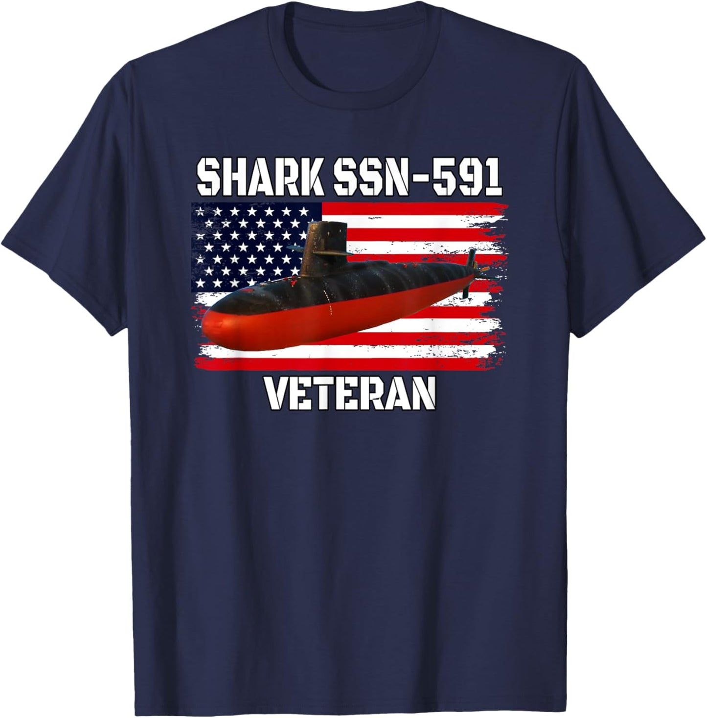 Submarine USS Shark SSN-591 Veteran Grandfather Dad Son T-Shirt - T-Shirt | Navy