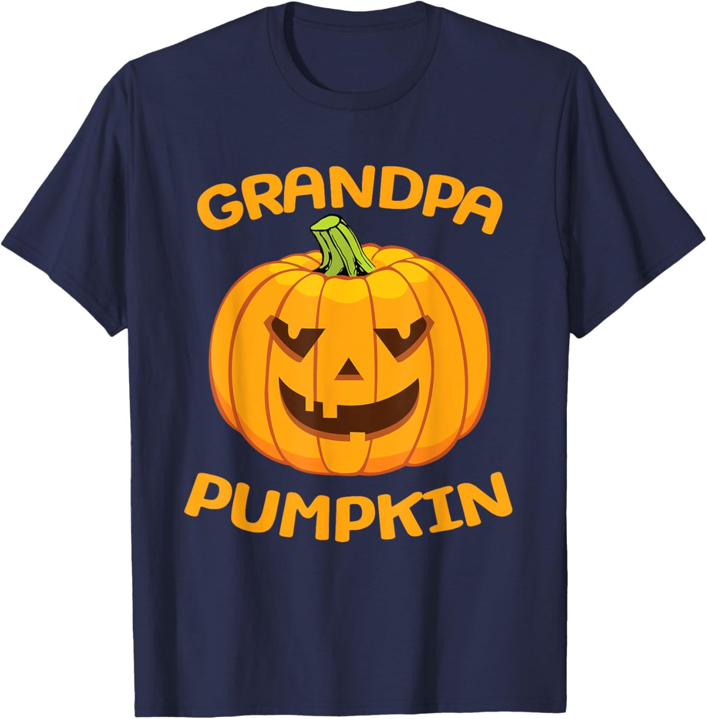 Grandpa Pumpkin Halloween Costume T-Shirt - T-Shirt | Navy