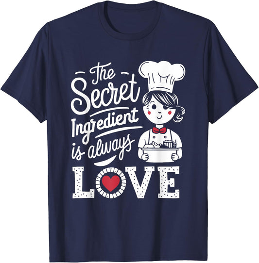 School Lunch Lady School Worker Cafeteria Lady Chef Cook T-Shirt - T-Shirt | Navy