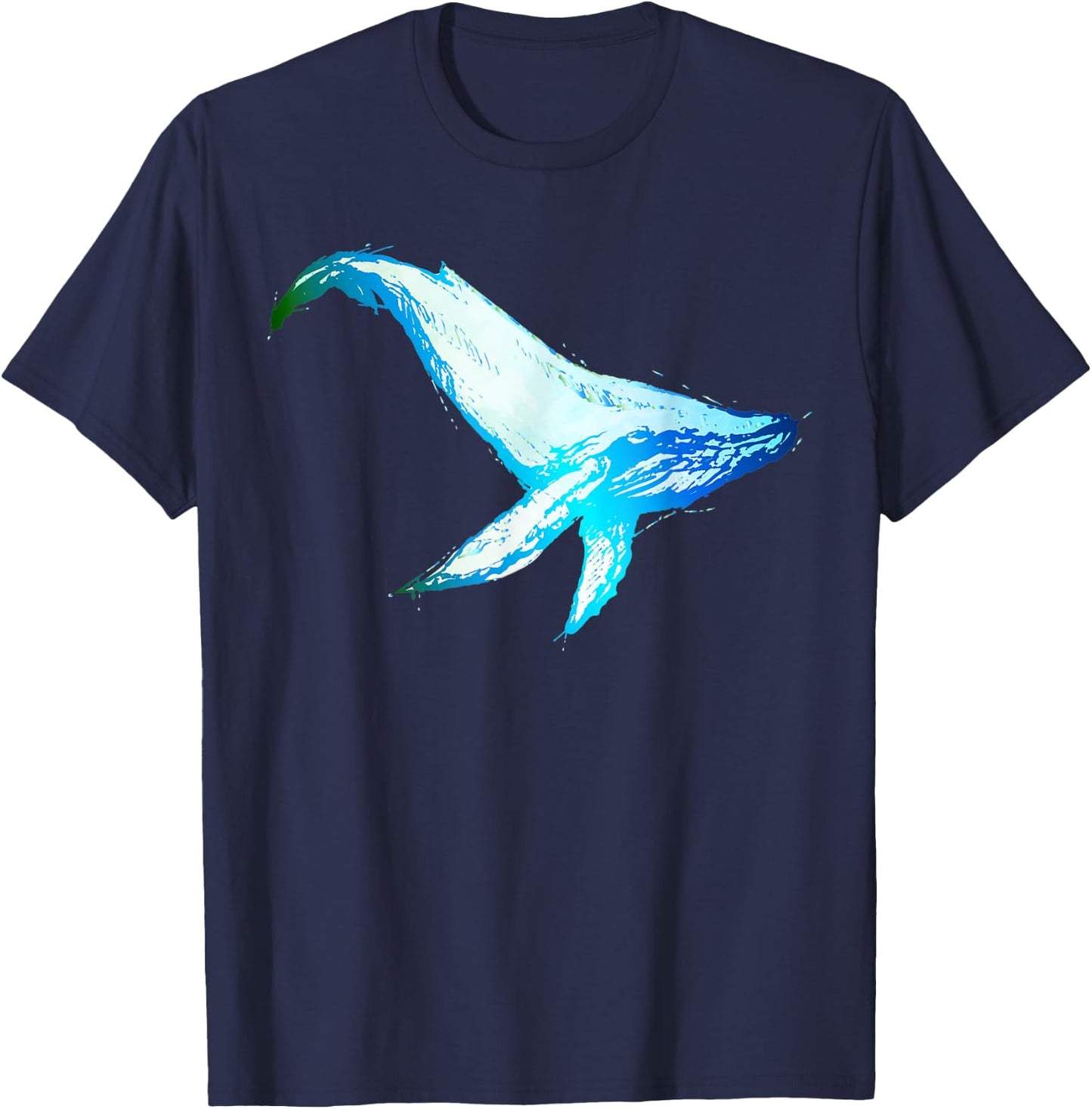 Sea Creature Kids Humpback Whale Kids Men Women T-Shirt - T-Shirt | Navy