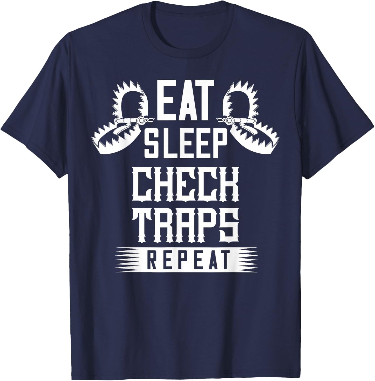 Trapper Trapping Gift Snare Trap Fur Traders T-Shirt - T-Shirt | Navy