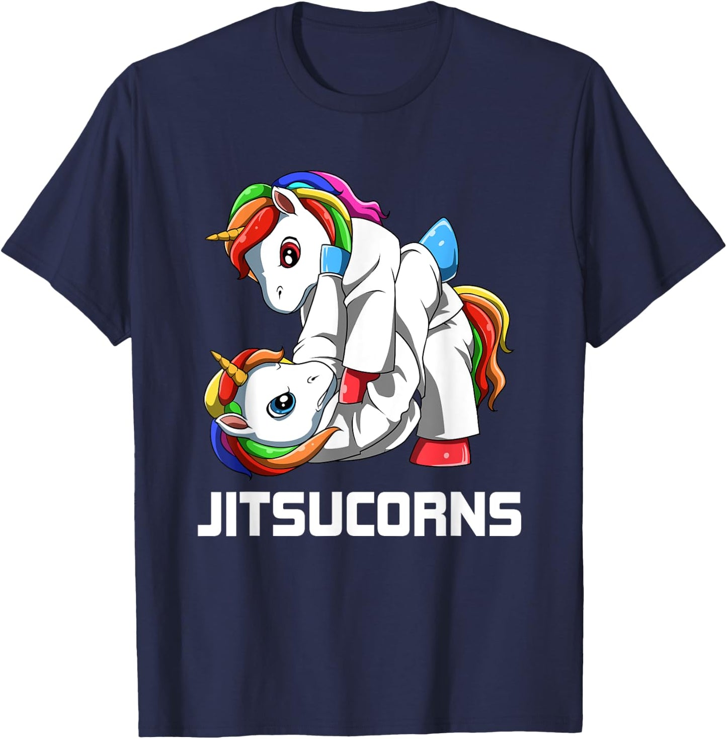 BJJ Unicorn - Brazilian Jiu-Jitsu and Grappling Gift T-Shirt - T-Shirt | Navy