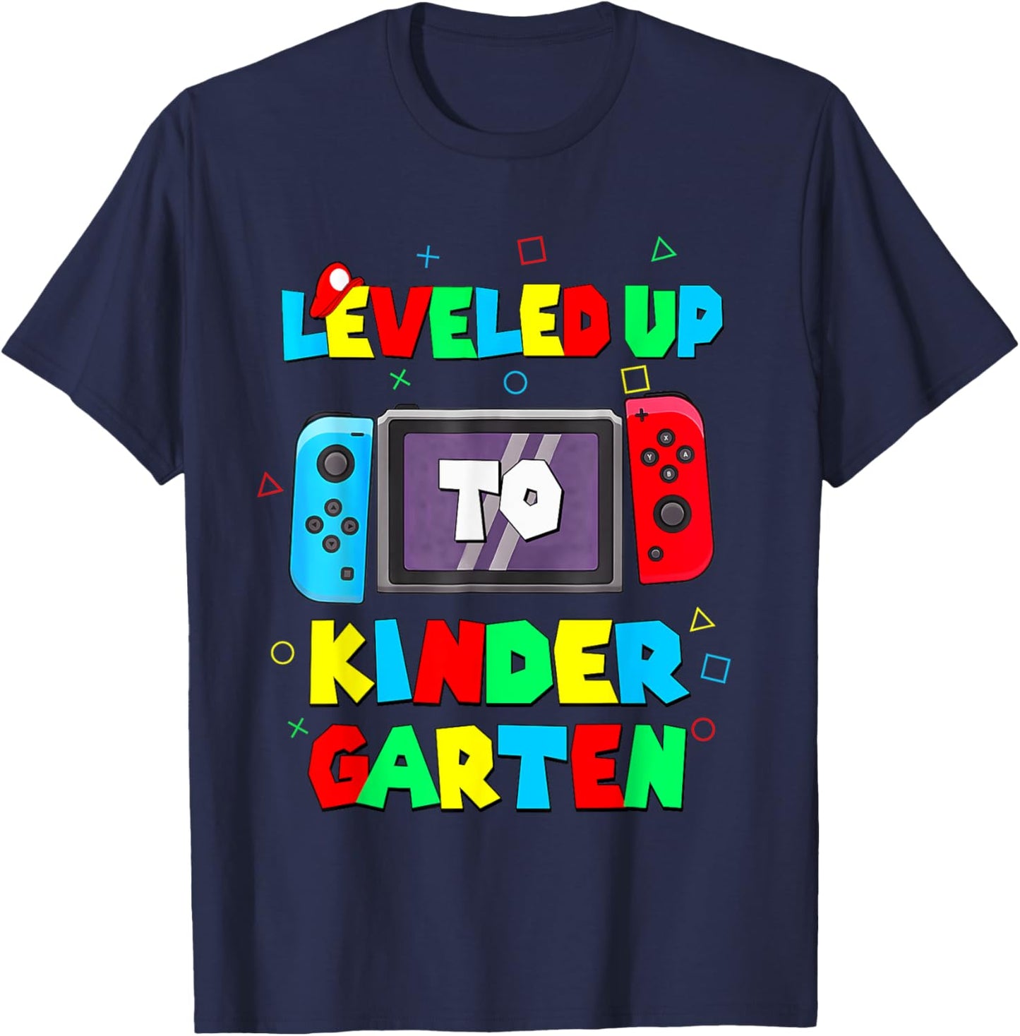 Level Kindergarten unlocked back to school video game Kinder T-Shirt - T-Shirt | Navy