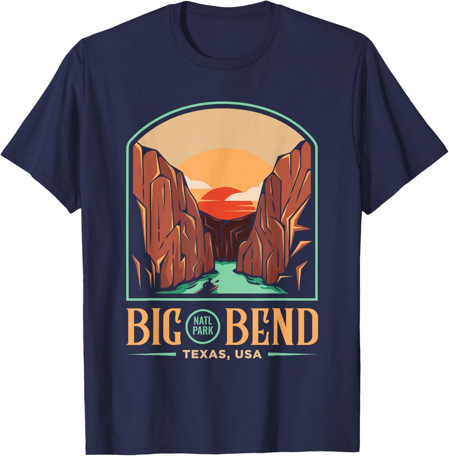 Big Bend National Park Brewster Texas US Gift T-Shirt - T-Shirt | Navy