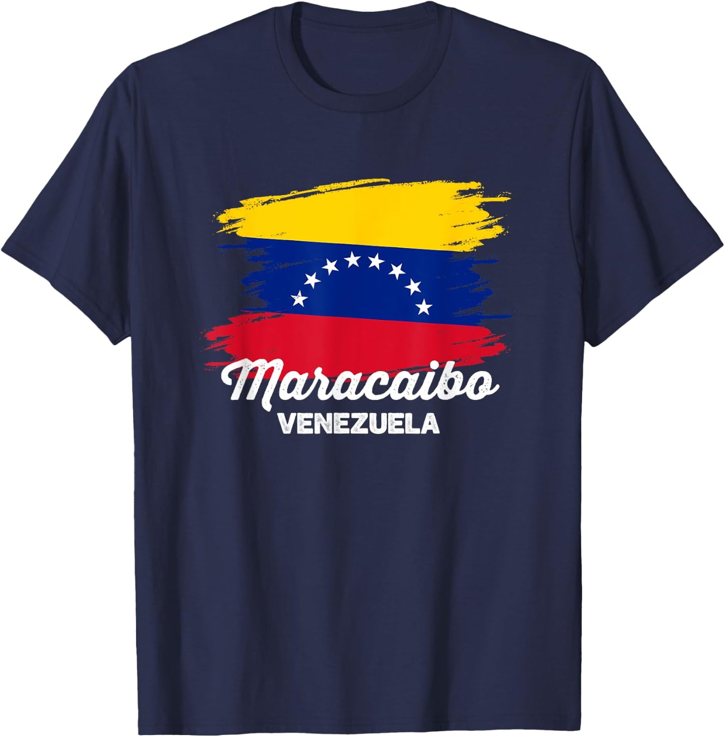 Maracaibo Venezuela Travel Souvenir Venezuelan Flag Trip T-Shirt - T-Shirt | Navy