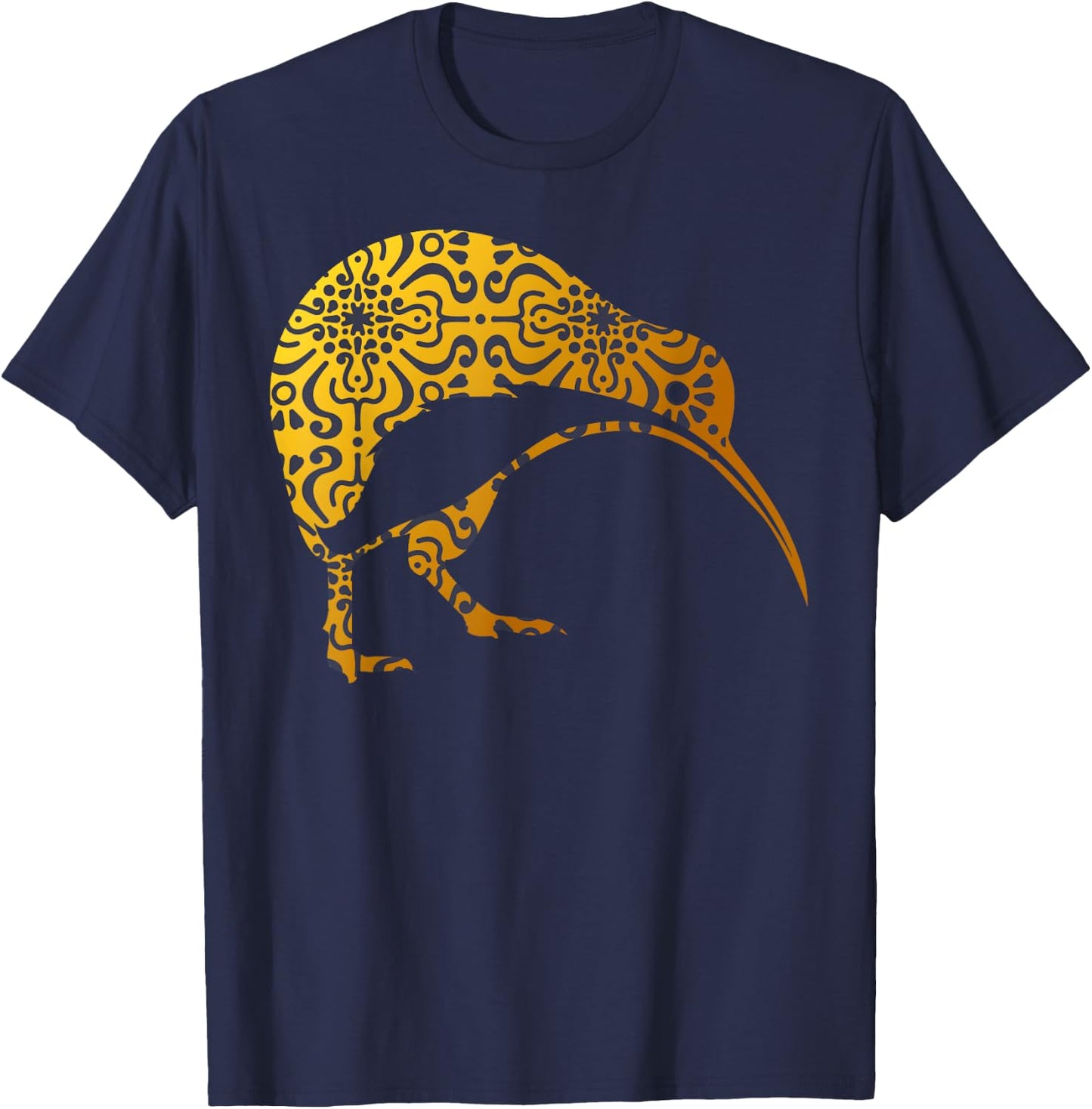 Maori Kiwi Tribal Aboriginal New Zealand Bird Art - Gift T-Shirt - T-Shirt | Navy