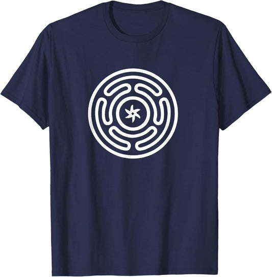 Hecate Wheel Goddess Symbol Magical Spiritual T-Shirt - T-Shirt | Navy