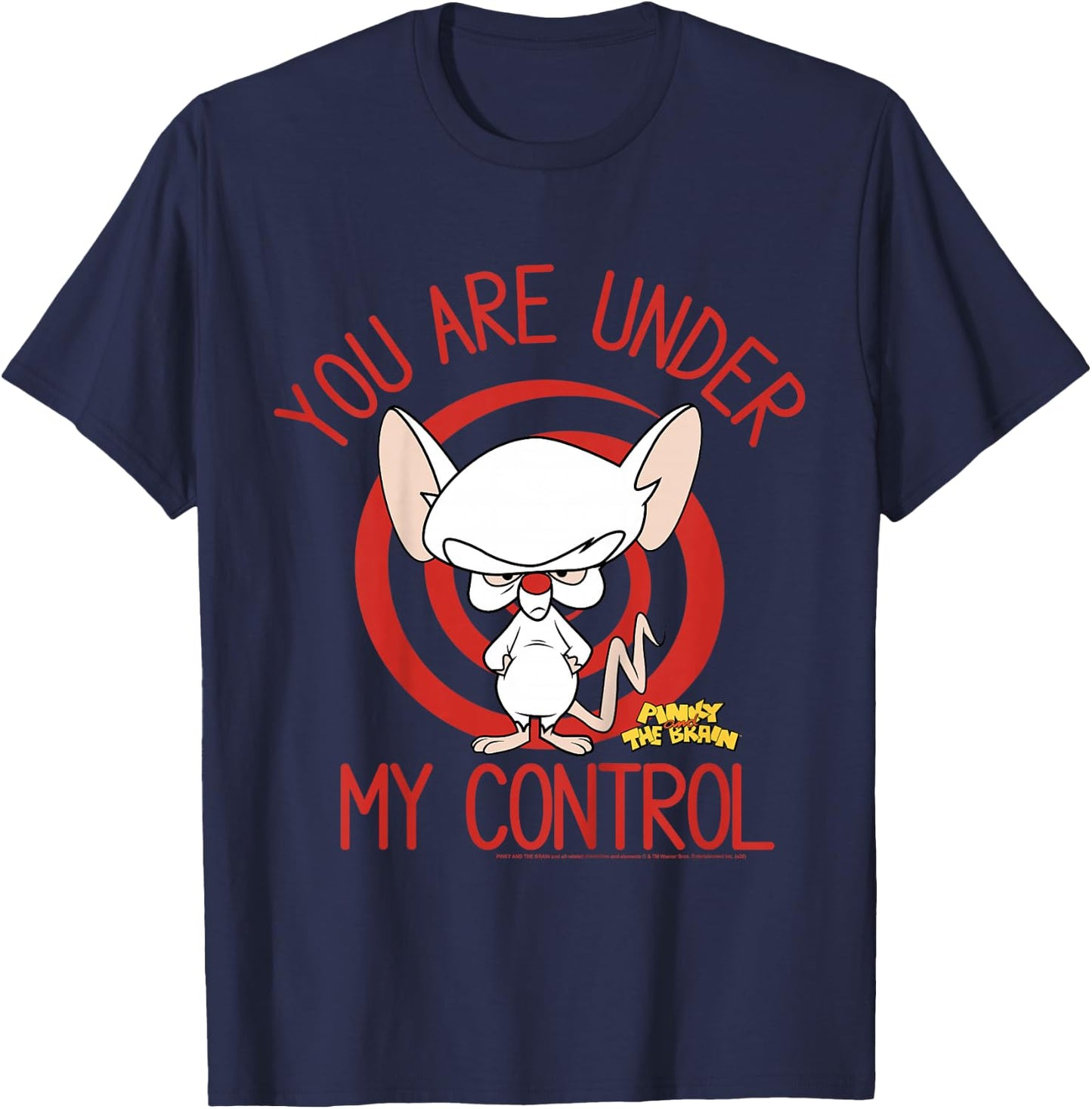 Pinky And The Brain You Are Under My Control T-Shirt - T-Shirt | Navy