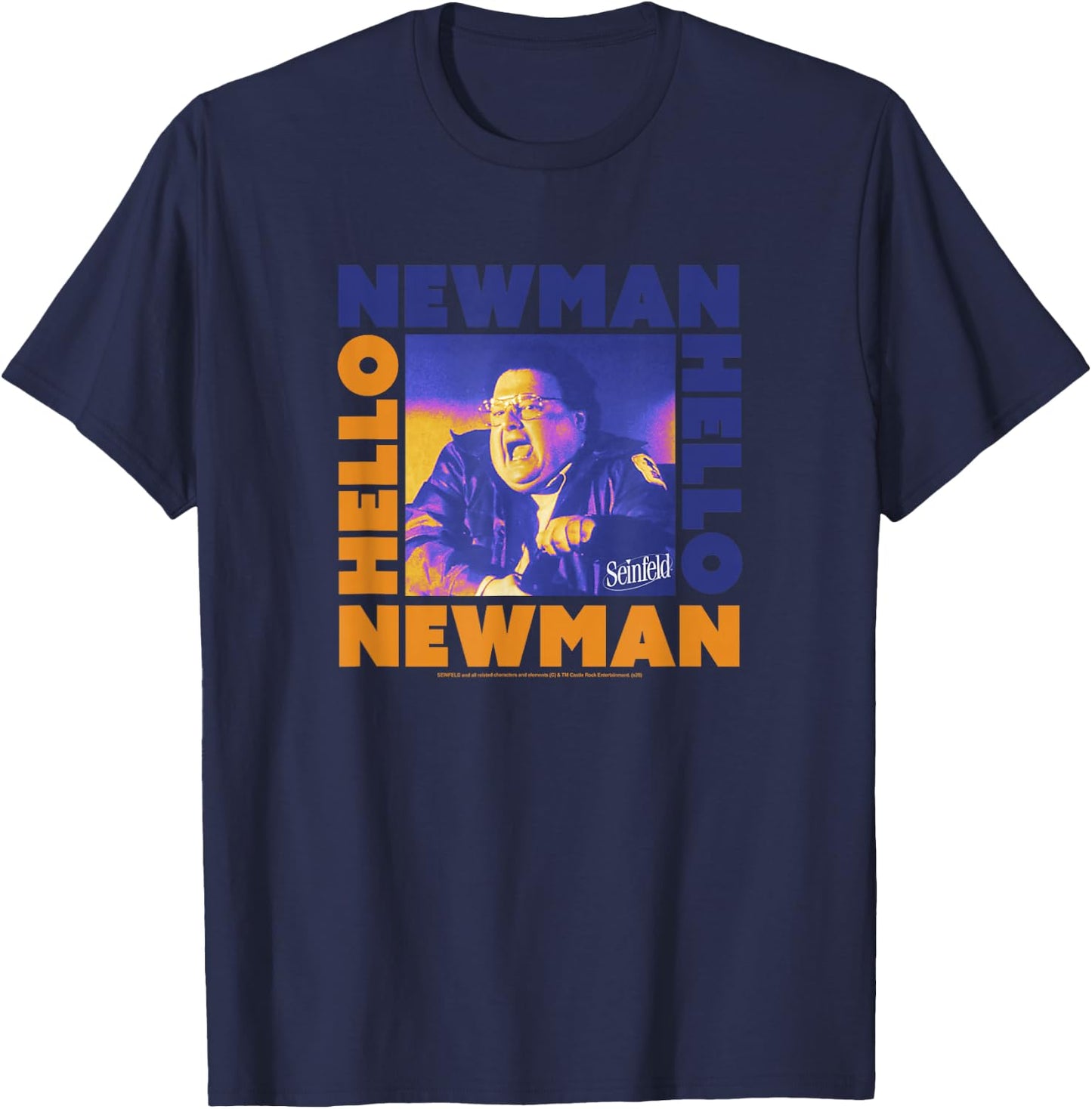 Seinfeld Newman Hello Newman Box Up T-Shirt - T-Shirt | Navy