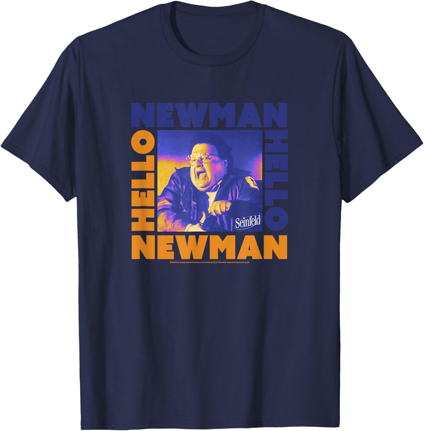 Seinfeld Newman Hello Newman Box Up T-Shirt - T-Shirt | Navy