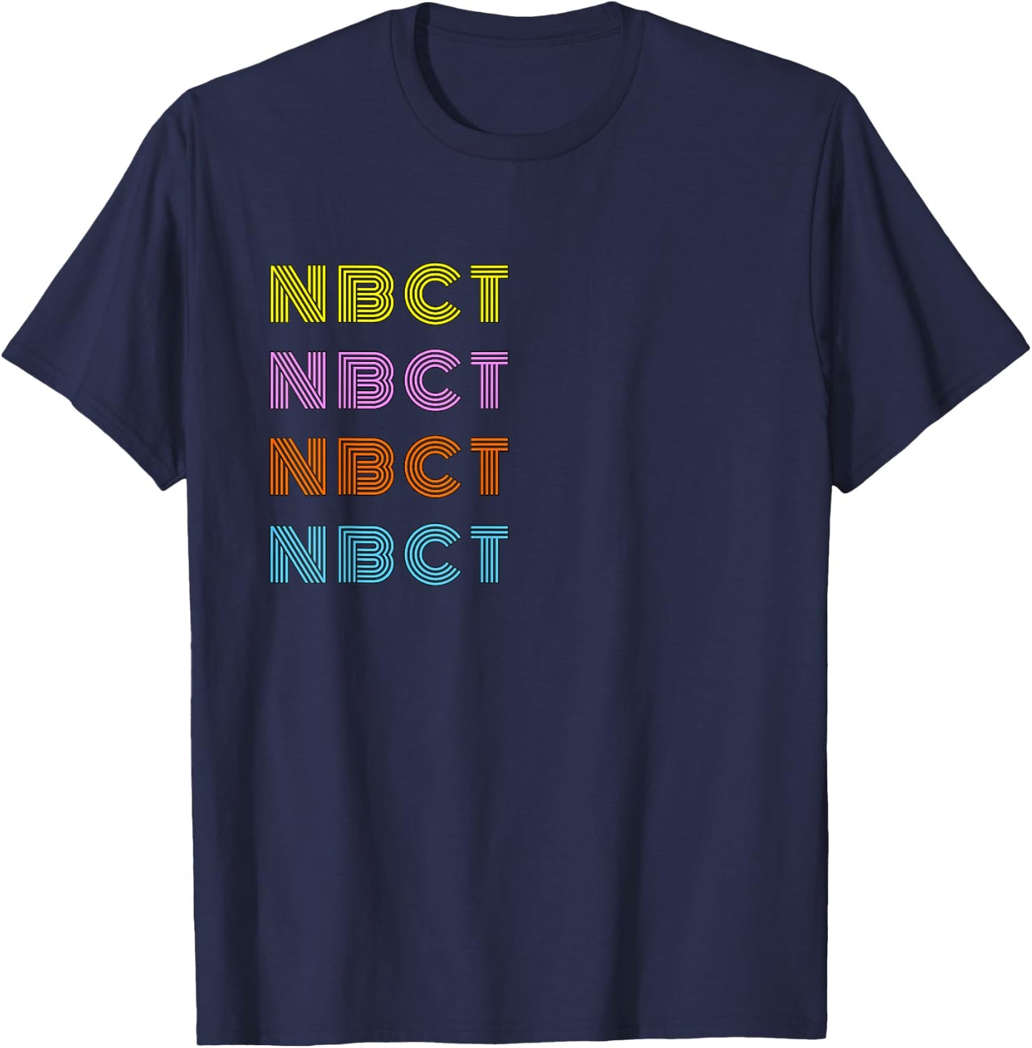 National Board Certified Teacher Retro NBCT Design Women T-Shirt - T-Shirt | Navy