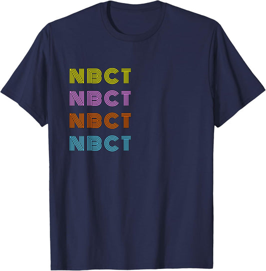 National Board Certified Teacher Retro NBCT Design Women T-Shirt - T-Shirt | Navy