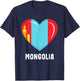 Mongolia Flag Jersey | Mongolian T-Shirt - T-Shirt | Navy
