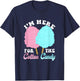 Cotton Candy Fair and Carnival Food T-Shirt - T-Shirt | Navy
