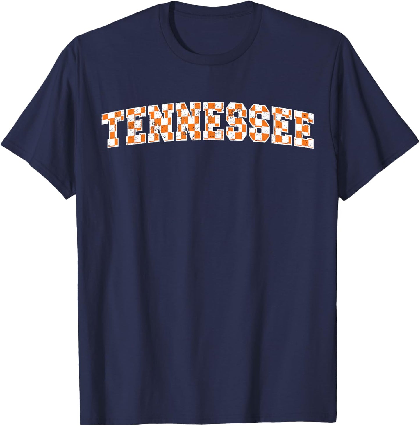Classic Tennessee TN State Varsity Style Orange T-Shirt - T-Shirt | Navy