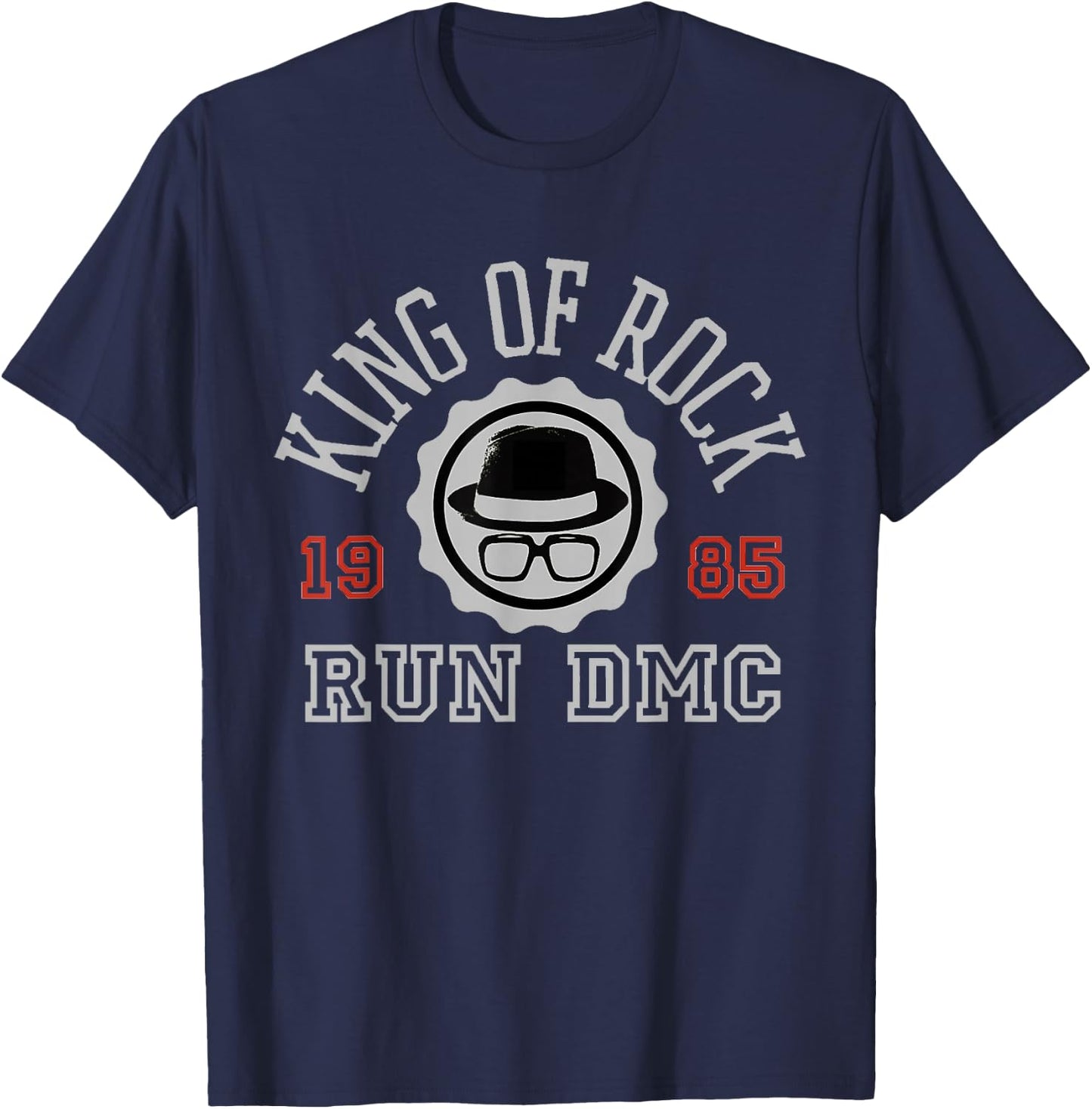 Run DMC King of Rock T-Shirt - T-Shirt | Navy