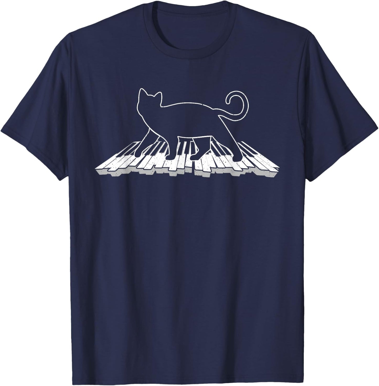 Cute Piano Women Keyboard Instrument Piano Player T-Shirt - T-Shirt | Navy
