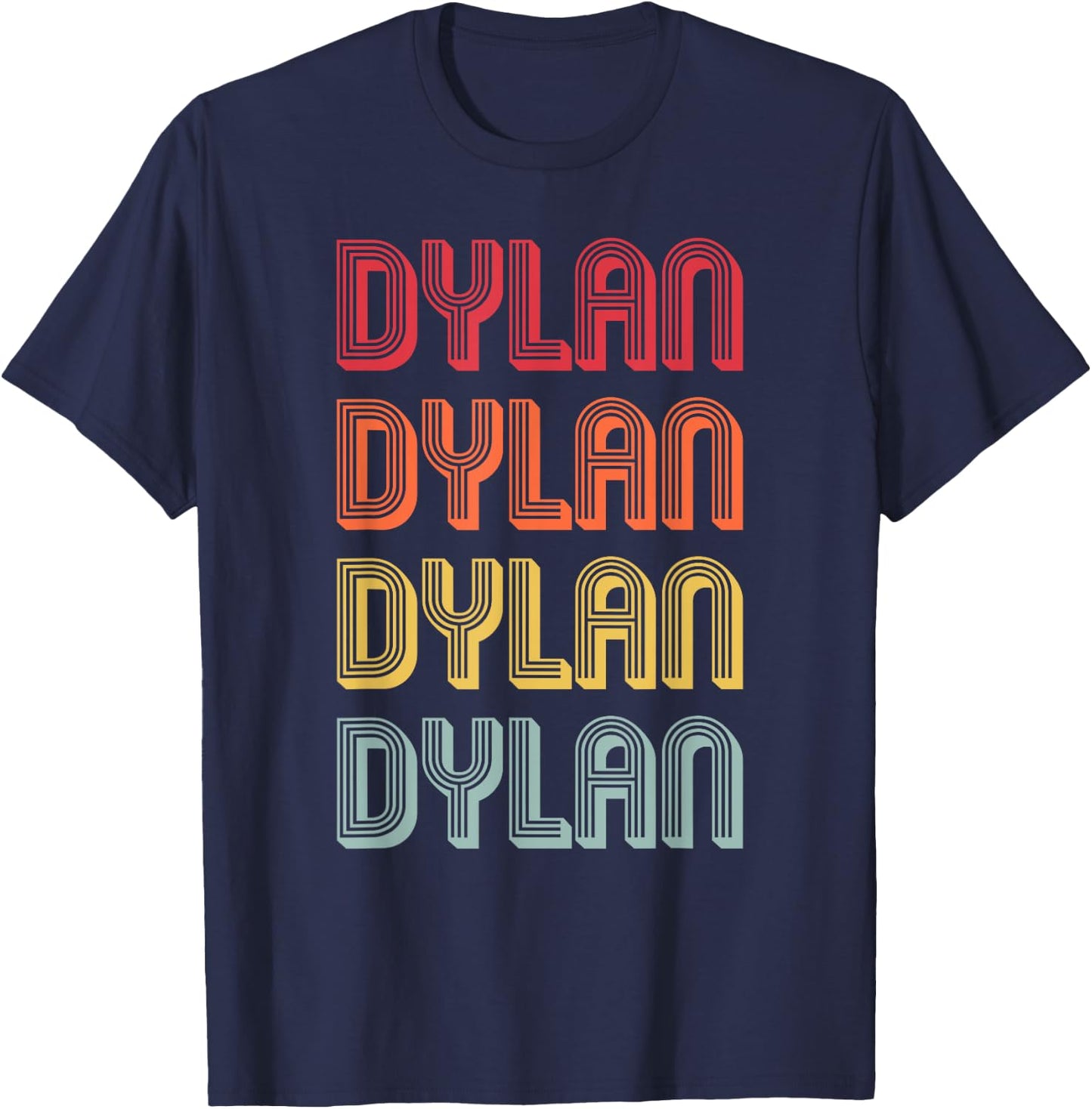 DYLAN Gift Name Personalized Funny Retro Vintage Birthday T-Shirt - T-Shirt | Navy