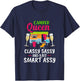 Camper Queen Classy Sassy And A Bit Smart Assy Women Camping T-Shirt - T-Shirt | Navy