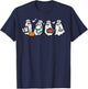 Ghost Nurses Halloween Crew Funny Costume Scrub Top Women T-Shirt - T-Shirt | Navy