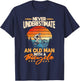 Never Underestimate An Old Guy On A Bicycle Rider T-Shirt - T-Shirt | Navy
