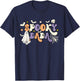 Spooky Dada Cute Ghost Halloween Dad Family Spooky Season T-Shirt - T-Shirt | Navy