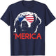 Merica Golden Retriever American Flag 4th of July T-Shirt - T-Shirt | Navy