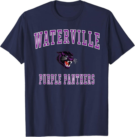 Waterville High School Purple Panthers T-Shirt - T-Shirt | Navy
