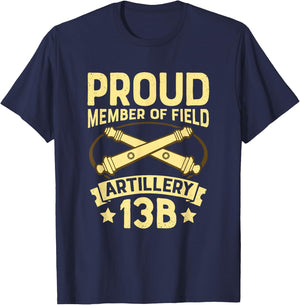 Field Artillery 13 Bravo T-Shirt - T-Shirt | Navy