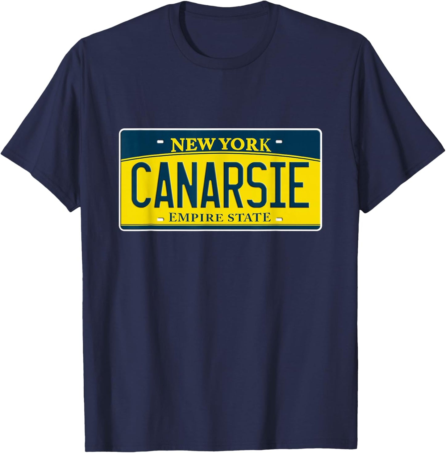 Canarsie Brooklyn NY New York Neighborhood License Plate T-Shirt - T-Shirt | Navy