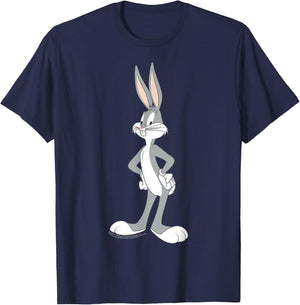 Looney Tunes Bugs Bunny Stance Portrait T-Shirt - T-Shirt | Navy