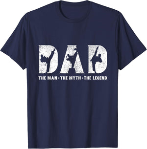 Taekwondo Dad The Man The Myth The Legend Father's Day T-Shirt - T-Shirt | Navy