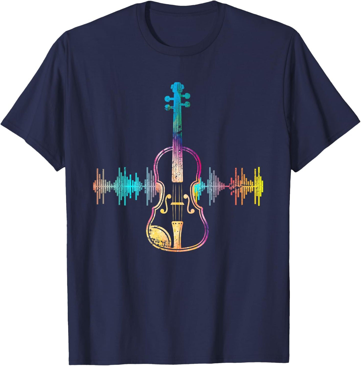 Music Notes Classical Musician Violin Player Gift Violin T-Shirt - T-Shirt | Navy