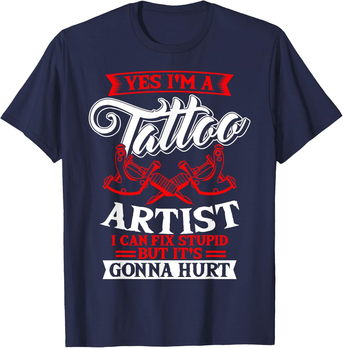 Tattoo Artist Tattooist Tattooing Symbolic Tattooed Pigment T-Shirt - T-Shirt | Navy