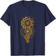 Sri Yantra Sacred Geometry Tattoo Design Mandala and Merkaba T-Shirt - T-Shirt | Navy