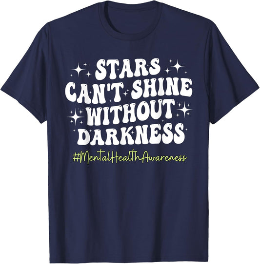 Motivational Support Warrior Mental Health Awareness Matters T-Shirt - T-Shirt | Navy