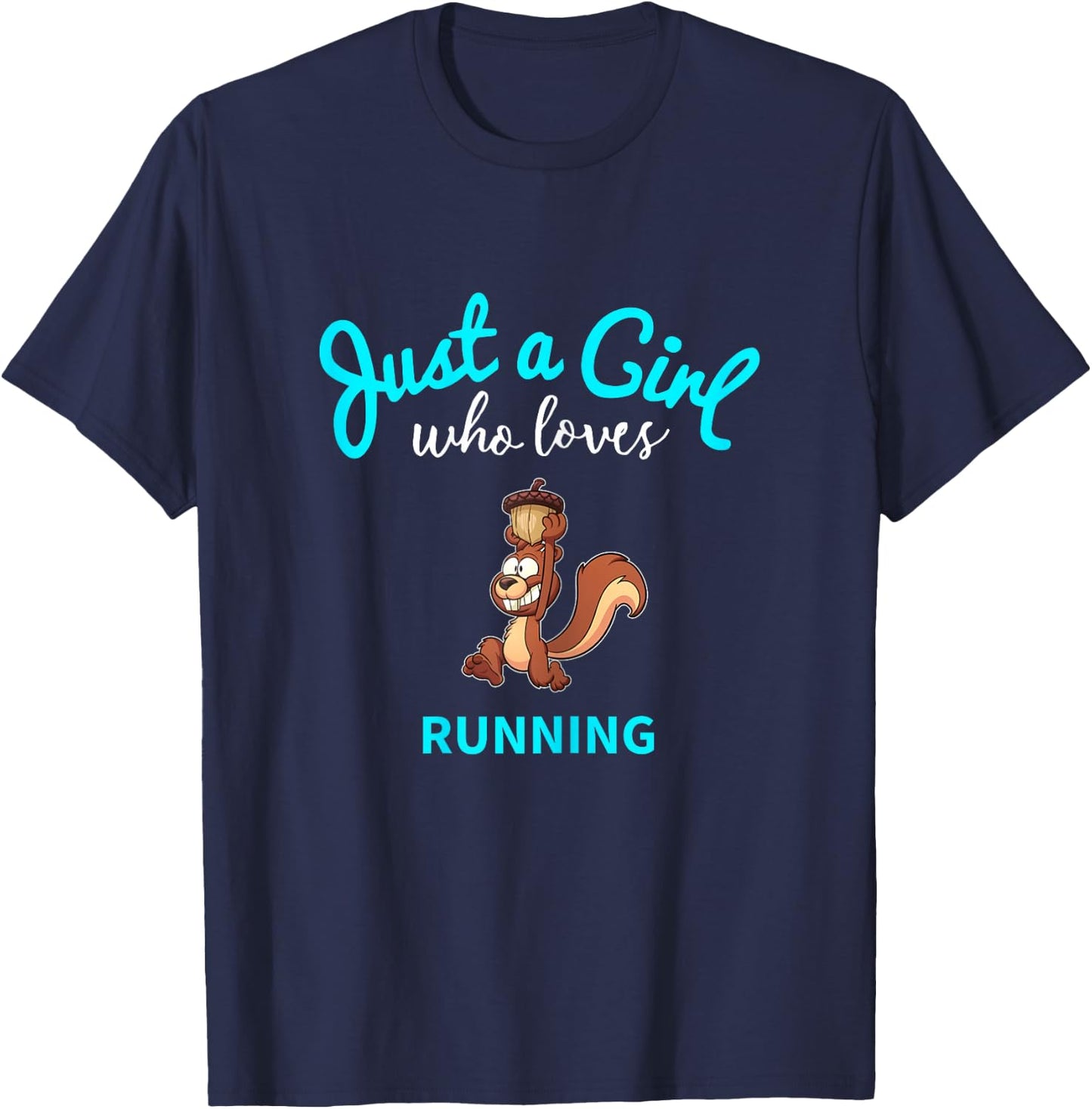 Running Jersey for Girls | Kids Running T-Shirt - T-Shirt | Navy