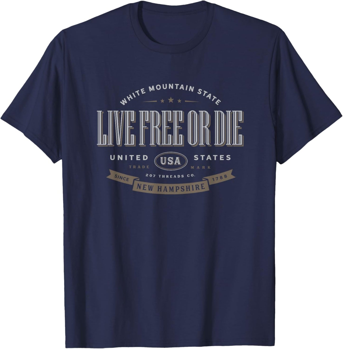 Live Free or Die T-Shirt - T-Shirt | Navy