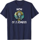 Mother's Day Mom Of 2 Zombies Women Gift T-Shirt - T-Shirt | Navy
