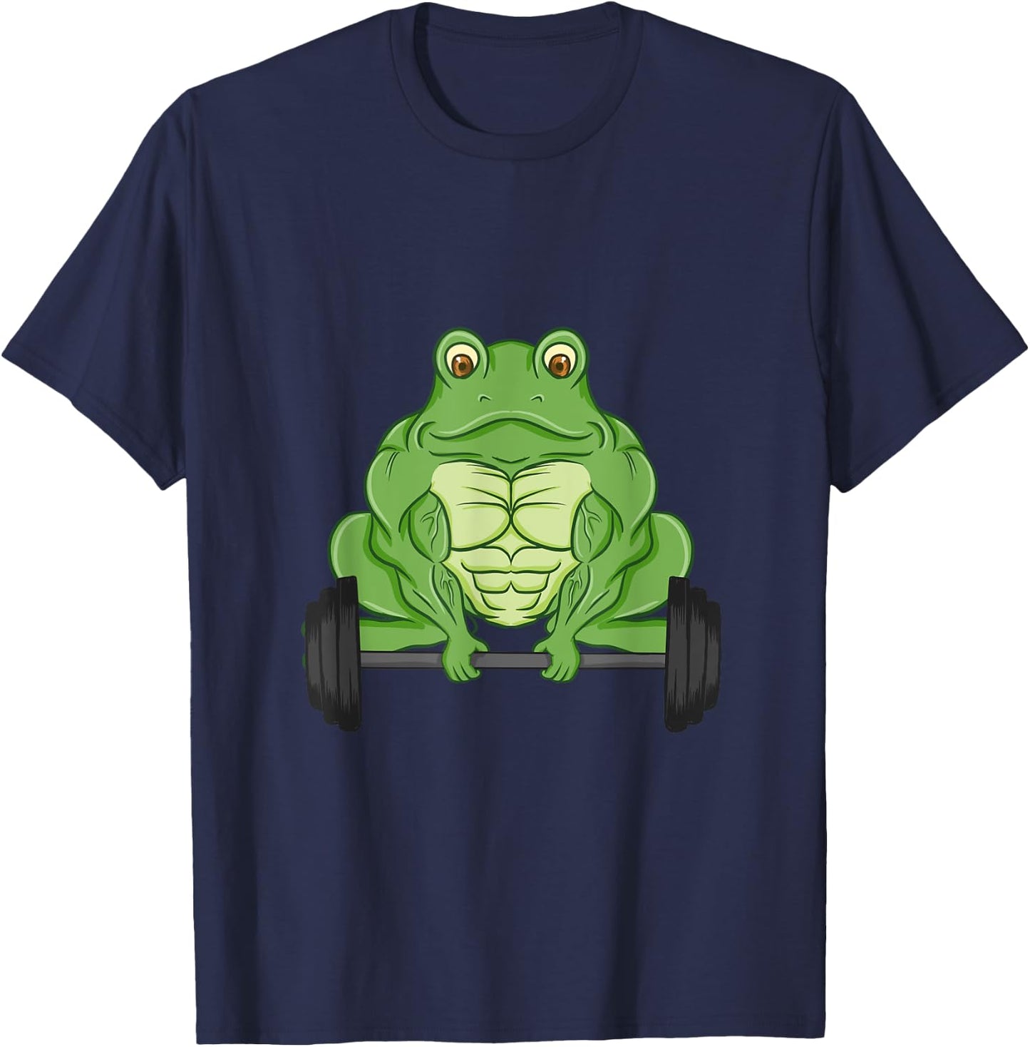 Frog Fitness Muscles Workout Weight for Gym Lovers T-Shirt - T-Shirt | Navy