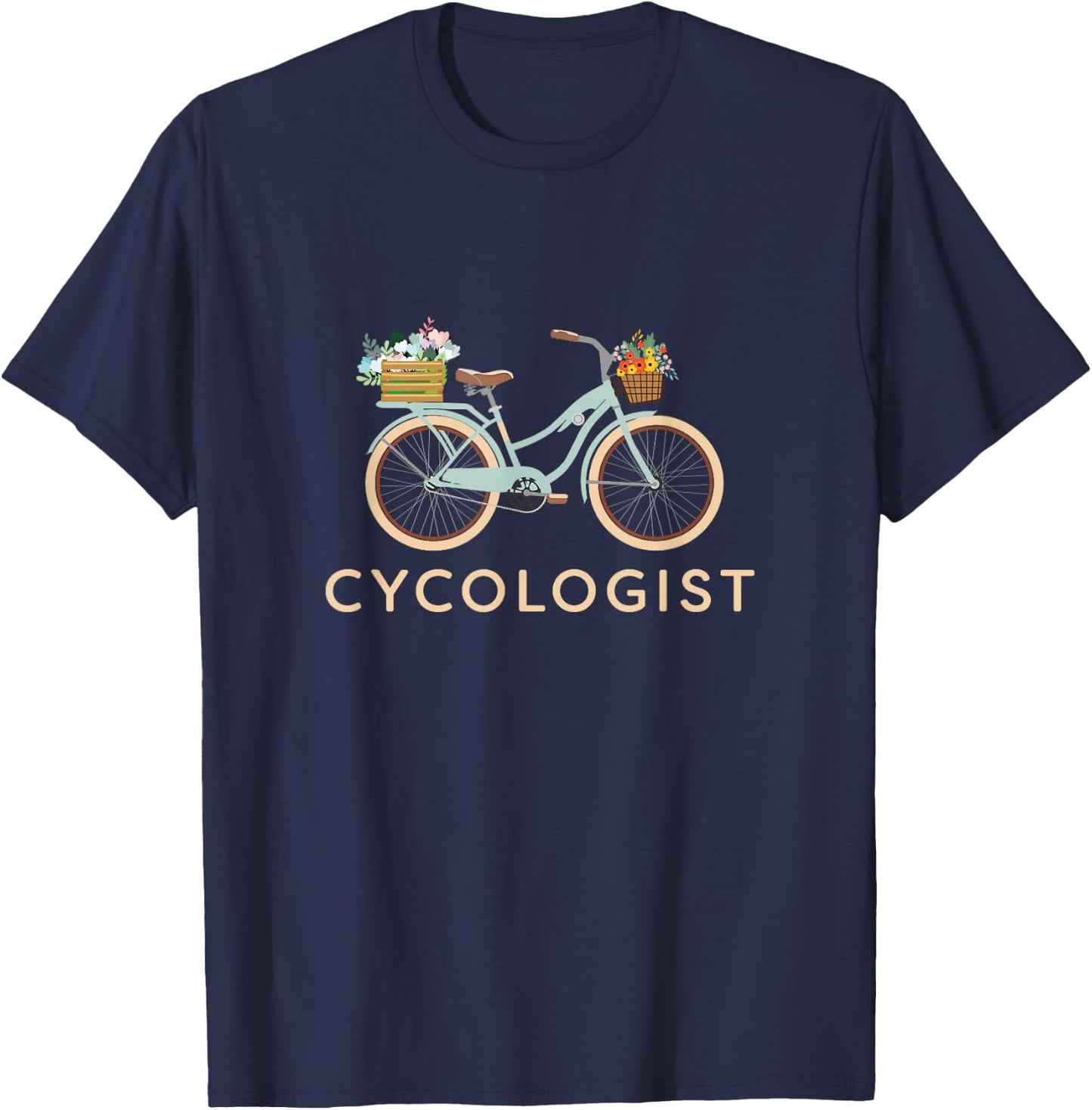 Cycologist Women Bicycle Funny Design - Cyclists Gift T-Shirt - T-Shirt | Navy
