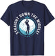 Straight down the middle - cool golf shirt golf T-Shirt - T-Shirt | Navy