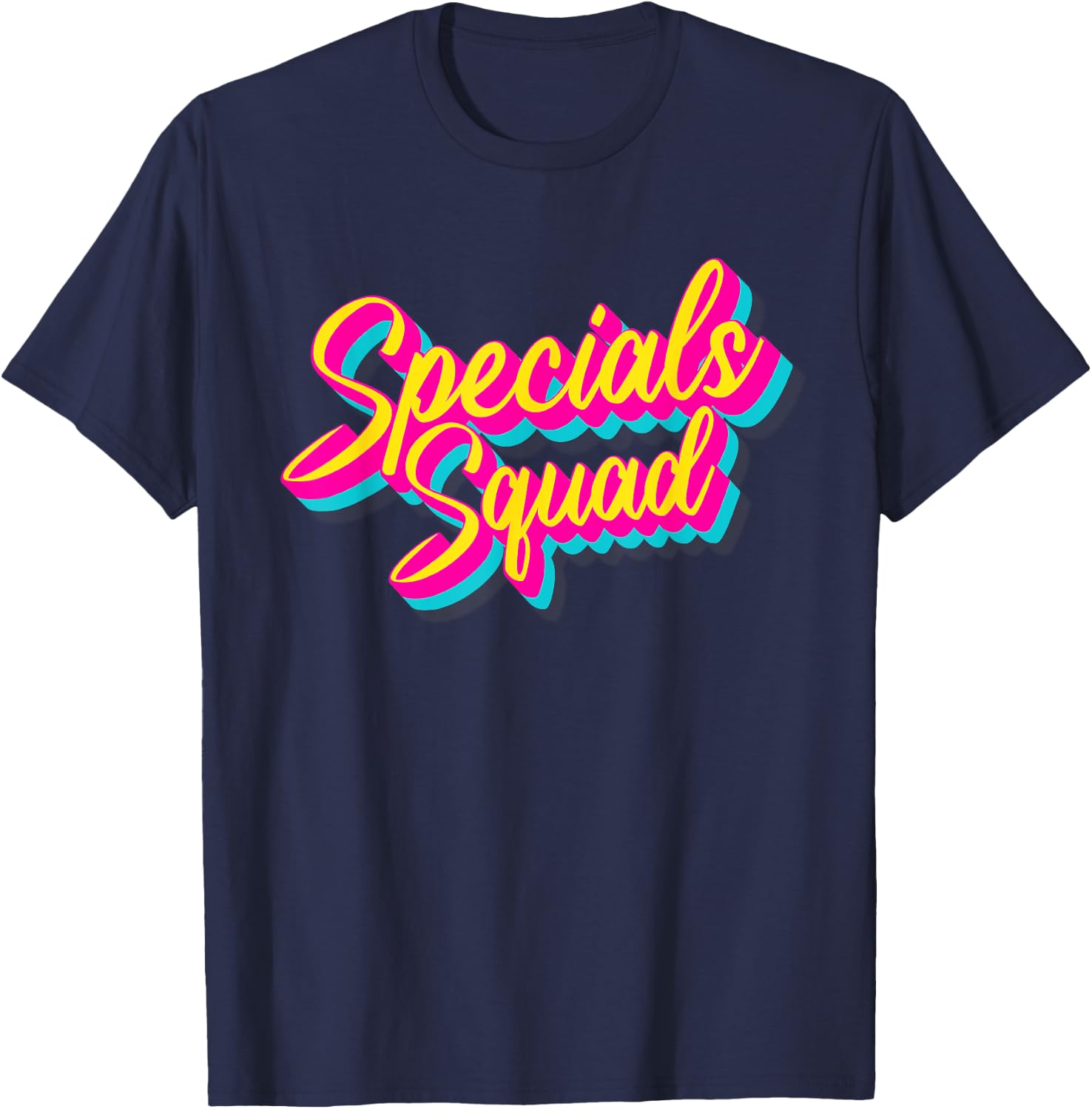 Specials Squad Team Art Music PE Tech Gym Teacher Men Women T-Shirt - T-Shirt | Navy