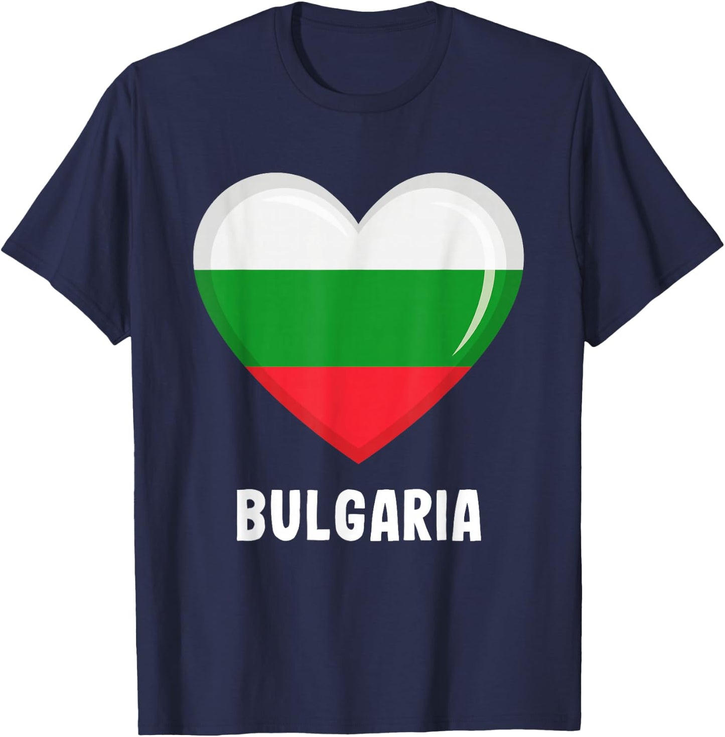 Bulgaria Flag Jersey | Bulgarian T-Shirt - T-Shirt | Navy